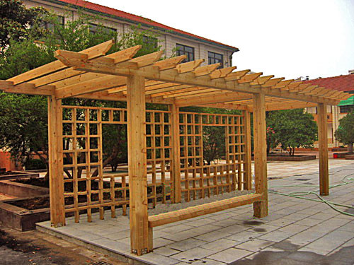 買口碑好的廊架，就來御城園林景觀，山東現(xiàn)代廊架